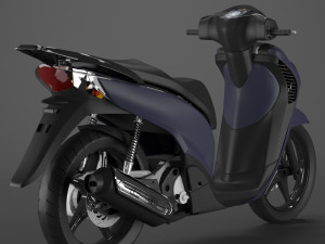 honda sh150i scooter motorcycle 3D Model
