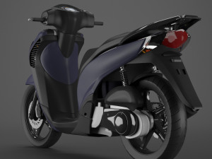 honda sh150i scooter motorcycle 3D Model