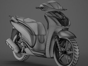 honda sh150i scooter motorcycle 3D Model