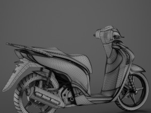 honda sh150i scooter motorcycle 3D Model