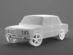 vaz lada 2106 3D Model
