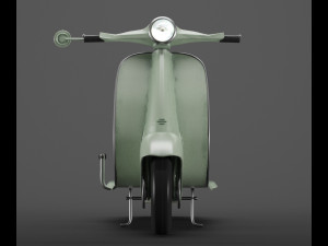 vintage retro scooter 3D मॉडल