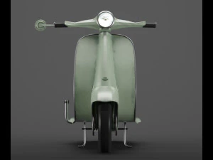 vintage retro scooter 3D Model