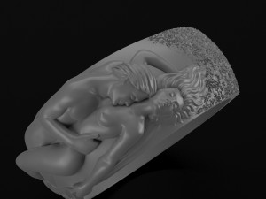 sexy naked love ring 3D प्रिंट मॉडल