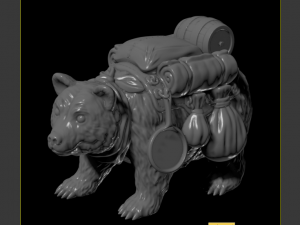 loaded bear 3Dプリントモデル