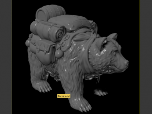 loaded bear 3Dプリントモデル
