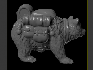 loaded bear 3Dプリントモデル