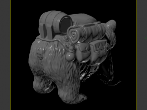 loaded bear 3Dプリントモデル