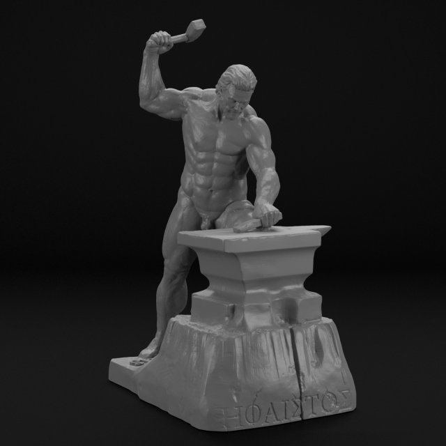 greek god hephaestus 3D Print Model .c4d .max .obj .3ds .fbx .stl .blend 
