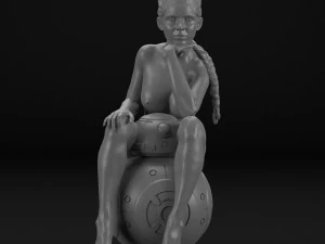 princesa e bb-8 Modelo de Impressão 3D