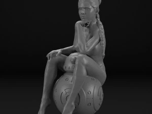 princess and bb-8 3D Print Model