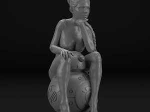 princess and bb-8 3D Print Model