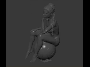 princess and bb-8 3D Print Model