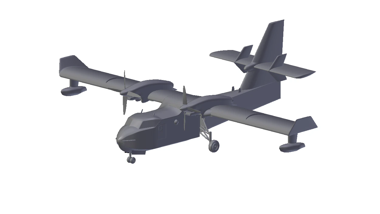 canadair cl-415 3D Model .c4d .max .obj .3ds .fbx .stl .blend