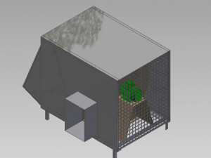 ventilador para exterior de 10000 m3-h filtrado g4 para conductos 3Dモデル