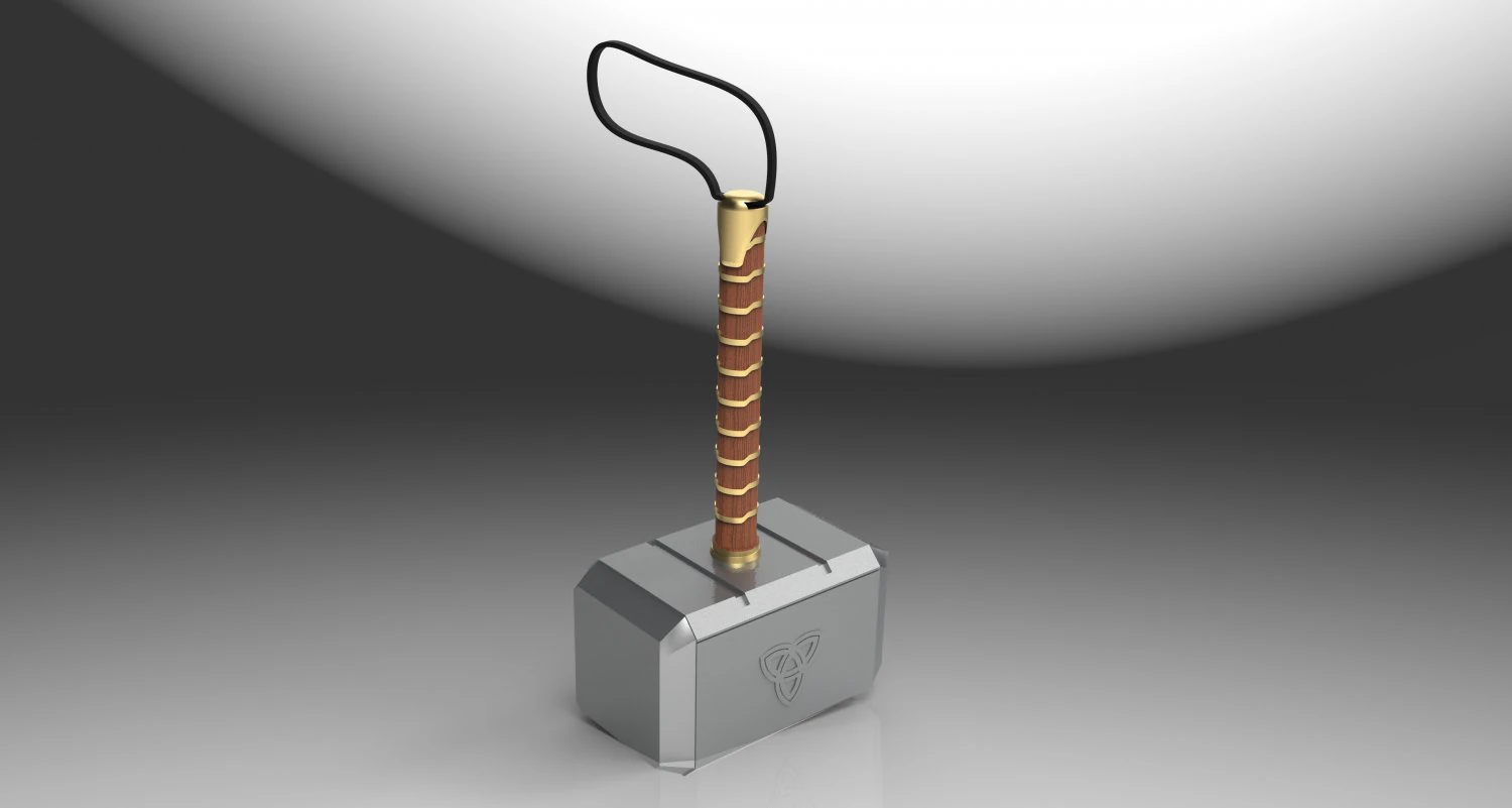 thor hammer mjolnir 3d printed model 3D Print Model .c4d .max .obj .3ds .fbx .stl .blend