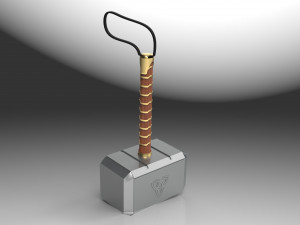 thor hammer mjolnir 3d printed model 3D-printmodel