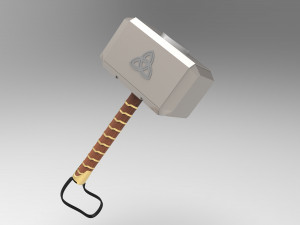 thor hammer mjolnir 3d printed model 3D Baskı Modeli