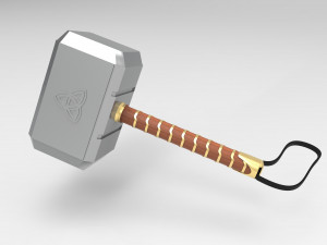 thor hammer mjolnir 3d printed model 3D Baskı Modeli