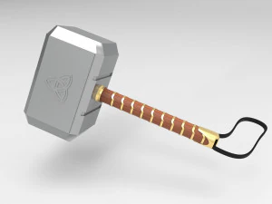 thor hammer mjolnir 3d printed model 3D Print Model
