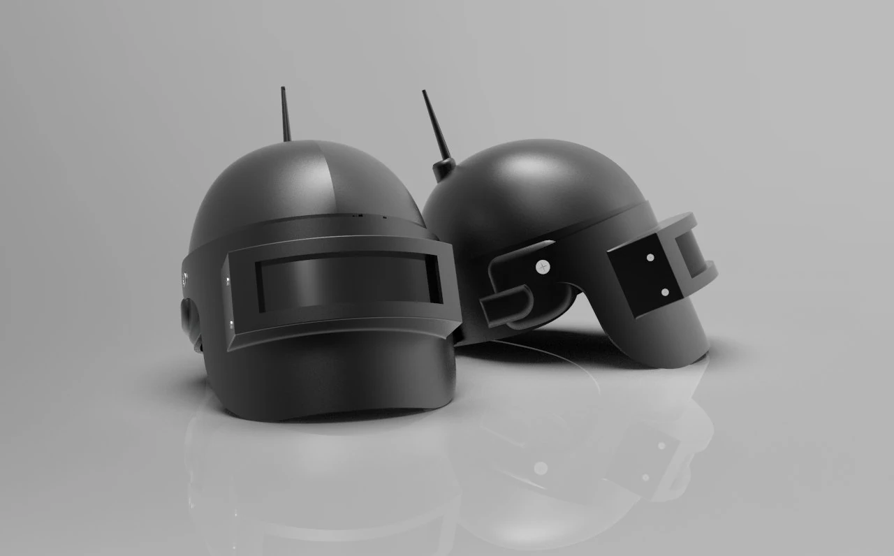 pubg helmet 3d printed model 3D Print Model .c4d .max .obj .3ds .fbx .stl .blend