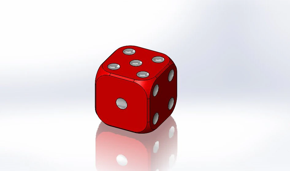 dice printed 3D Print Model .c4d .max .obj .3ds .fbx .stl .blend 