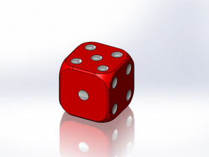 dice printed 3D-printmodel