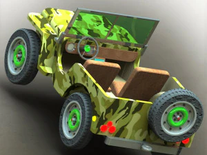 Modello stampato in 3D della Jeep Modello di stampa 3D