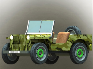 jeep 3d printed model 3D-Druckmodell