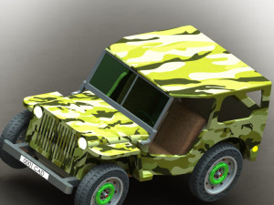 jeep 3d printed model 3D-Druckmodell