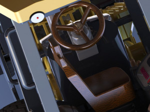 retrocargadora 3d printed model Model Cetak 3D