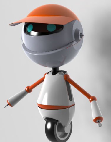 robot rouchka 3d printed model Modello di stampa 3D .c4d .max .obj .3ds .fbx .stl .blend 