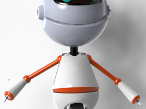 robot rouchka 3d printed model Modello di stampa 3D