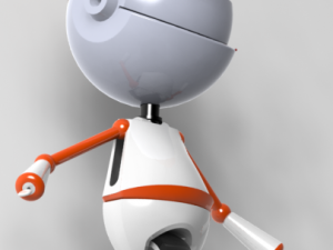 robot rouchka 3d printed model Modello di stampa 3D
