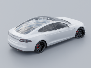 Tesla model s low poly 3d 3D Model