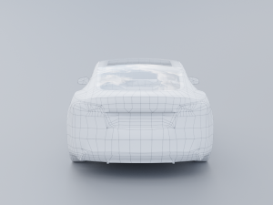 Tesla model s low poly 3d 3D Model