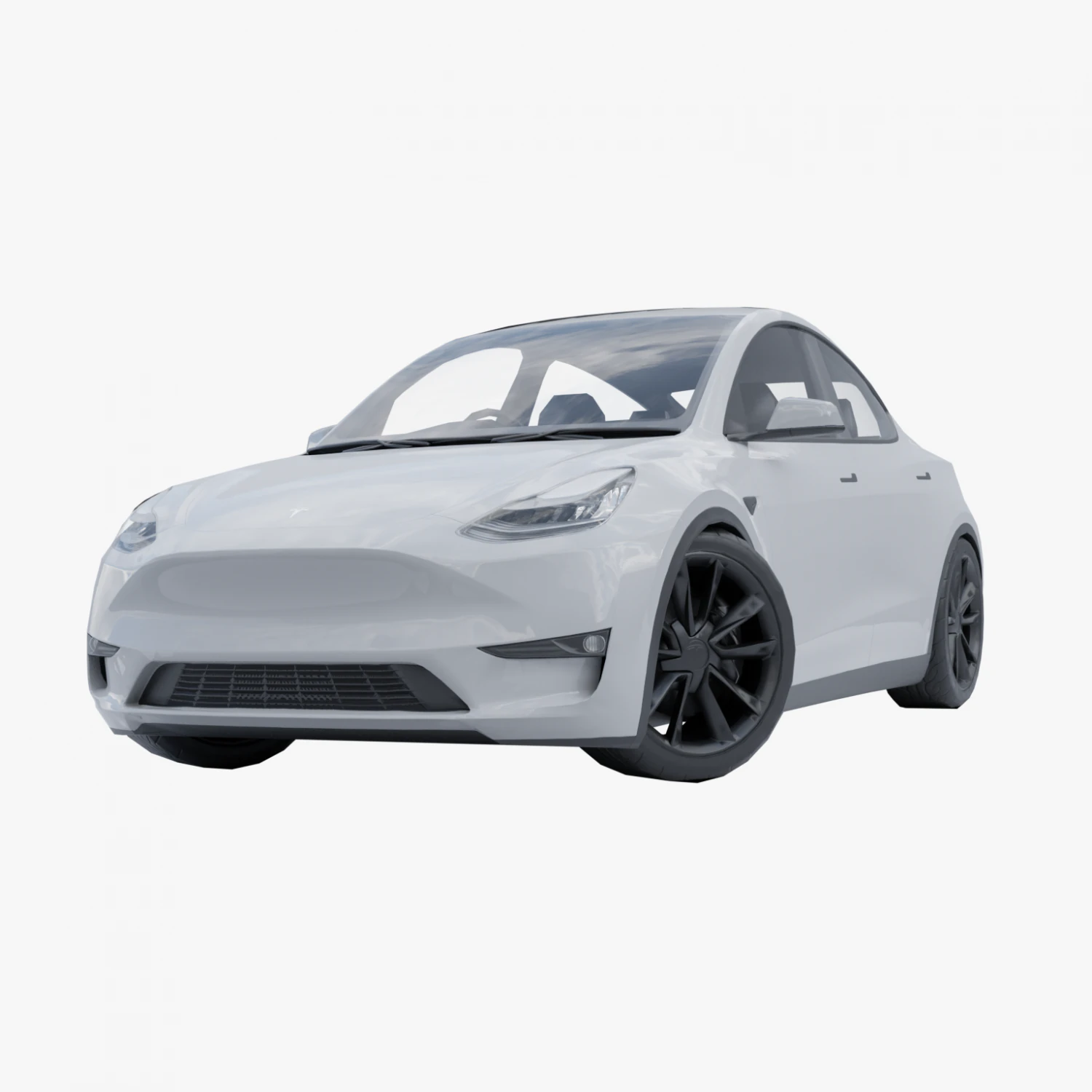 Tesla model Y low poly 3d 3D Model .c4d .max .obj .3ds .fbx .stl .blend 