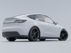 Tesla model Y low poly 3d 3D 模型