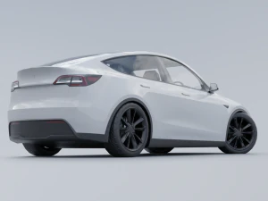 Tesla model Y low poly 3d 3D Model