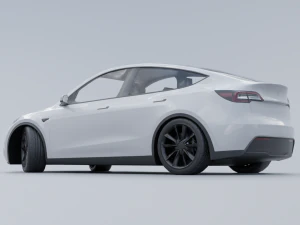 Tesla model Y low poly 3d 3D Model