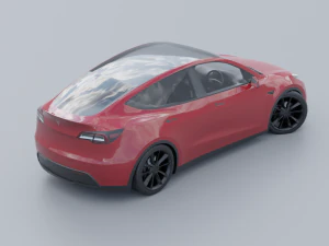 Tesla model Y low poly 3d 3D Model