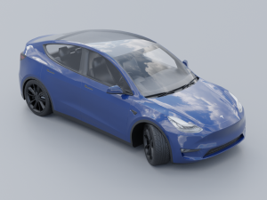 Tesla model Y low poly 3d 3D 模型