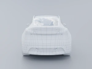 Tesla model Y low poly 3d 3D Model