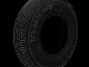 tire zaz low poly low-poly 3D 모델