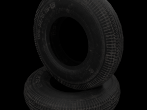 tire zaz low poly low-poly Model 3D