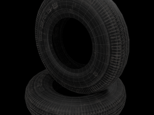 tire zaz low poly low-poly Model 3D