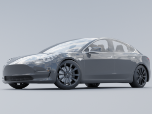 Tesla model 3 Modelo 3D
