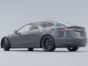 Tesla model 3 Modelo 3D