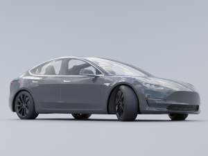 Tesla model 3 Modelo 3D