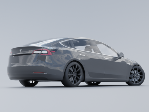 Tesla model 3 Modelo 3D